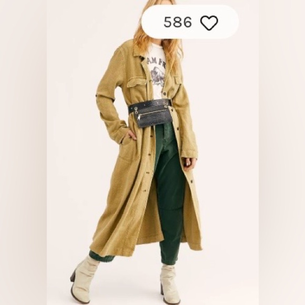 Free People Rainz Duster marsh green XS - Picture 2 of 16
